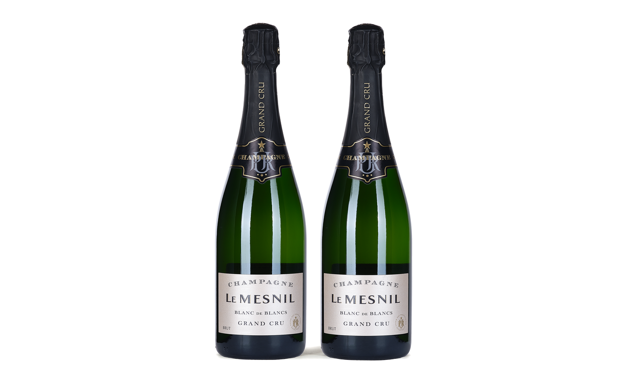 Пара шампанского Le Mesnil Grand Cru Blanc de Blancs