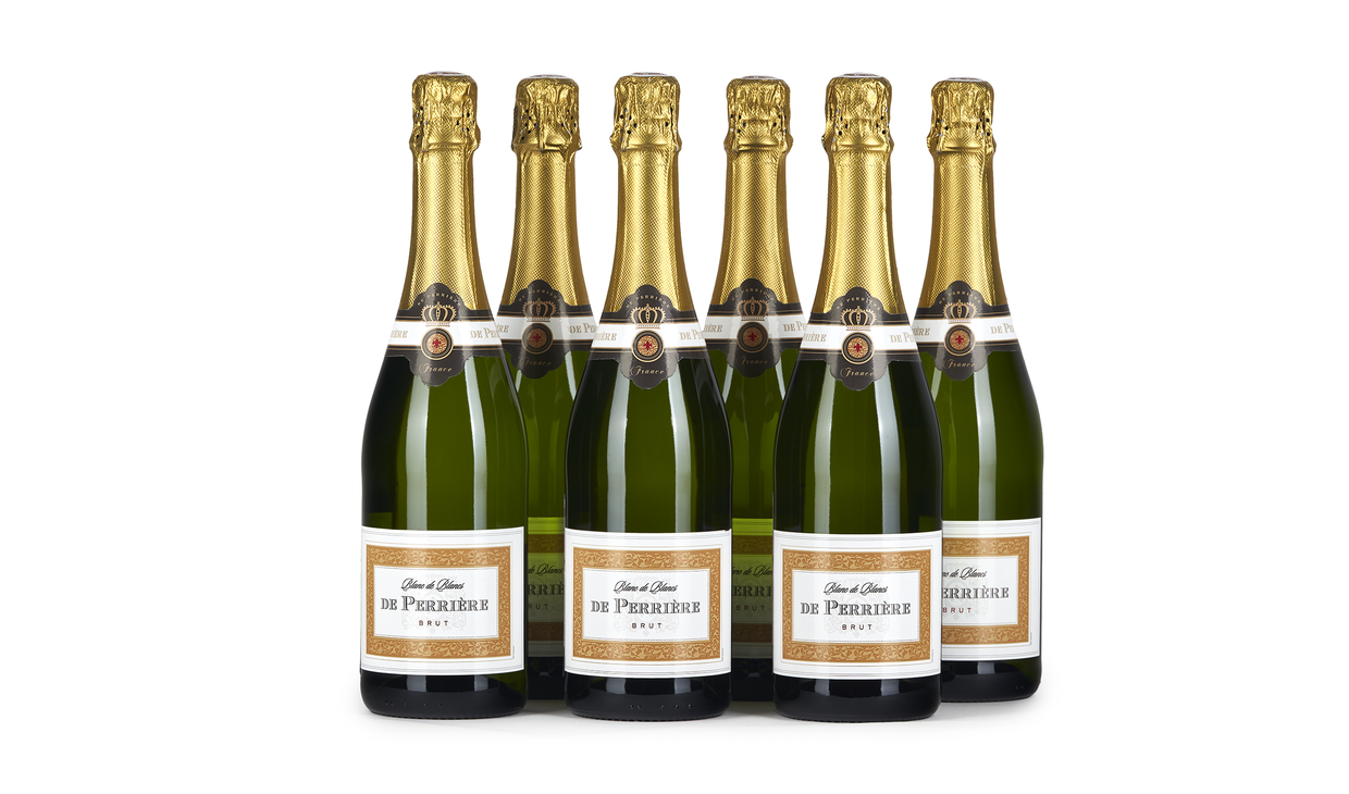Ящик De Perriere Blanc de Blancs Brut