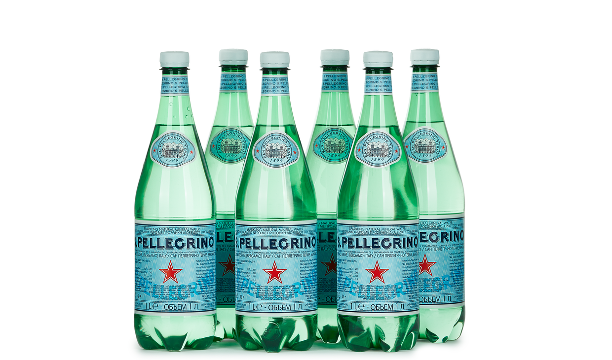 Ящик воды San Pellegrino 1 л