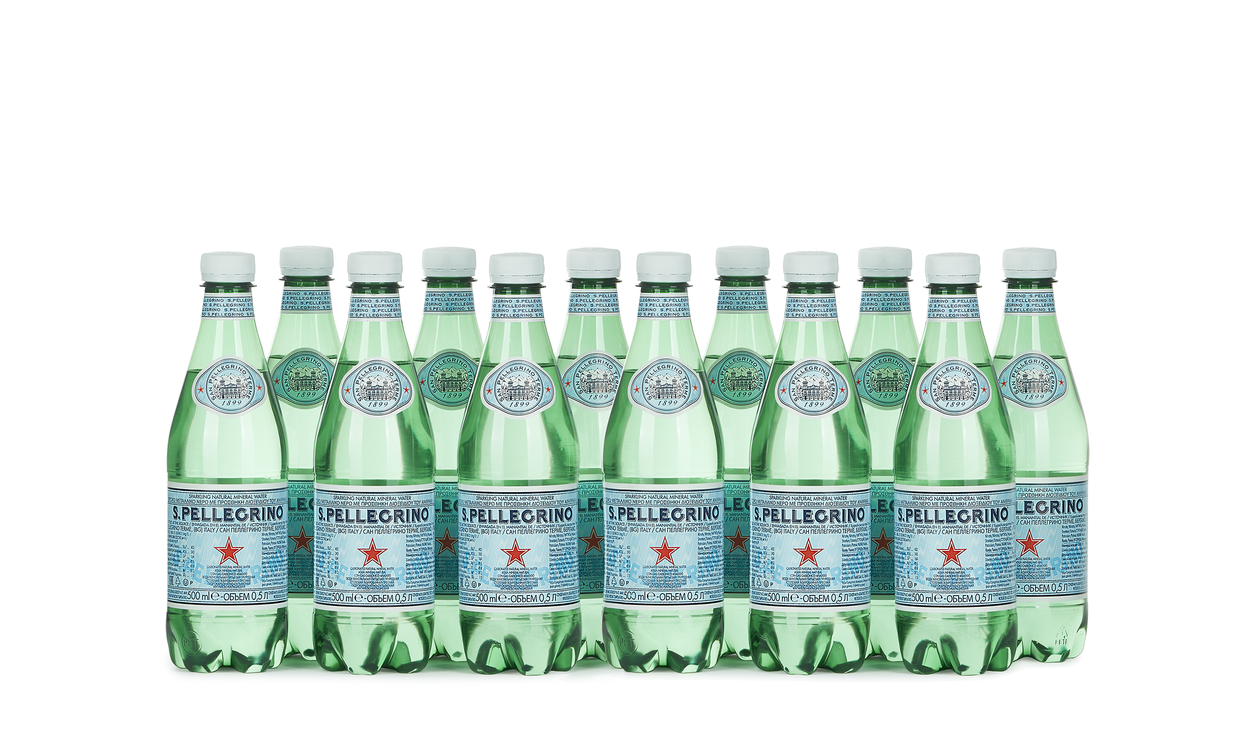 Ящик воды San Pellegrino 0.5 л