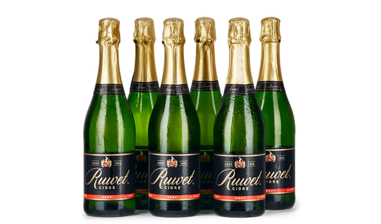 Набор вина - Ящик сидра Ruwet Carte Or Brut, 6 бутылок сидра