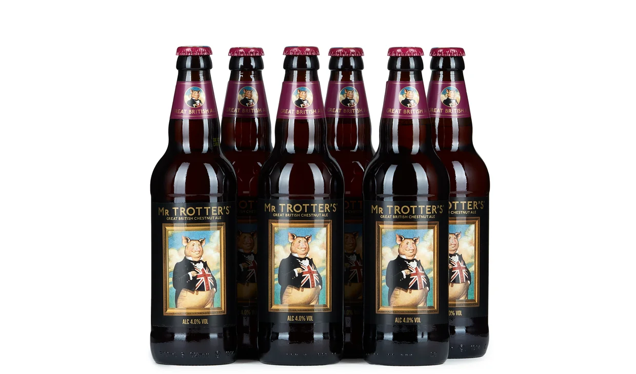 Набор вина - Ящик пива Mr Trotter's Chestnut Ale, 6 бутылок пива