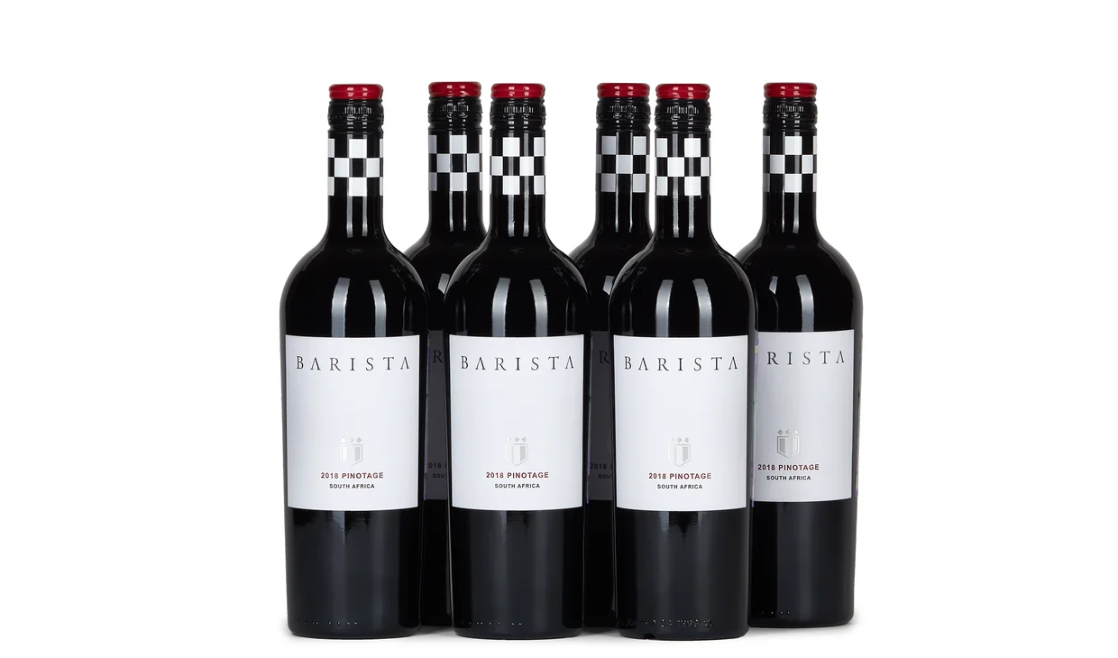 Набор вина - Ящик Barista Pinotage, 6 бутылок красного