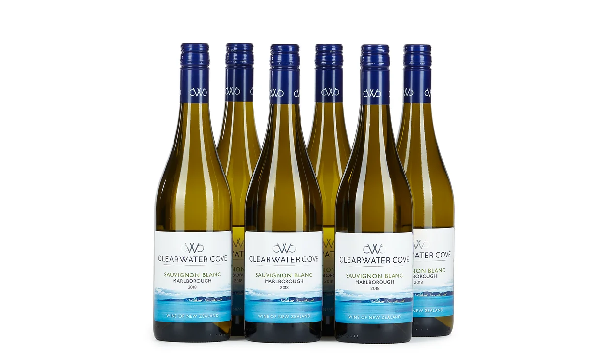 Набор вина - Ящик Clearwater Cove Sauvignon Blanc, 6 бутылок белого