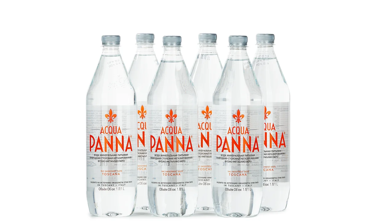 Набор вина - Ящик воды Acqua Panna 1 л, 6 бутылок воды по 1 л