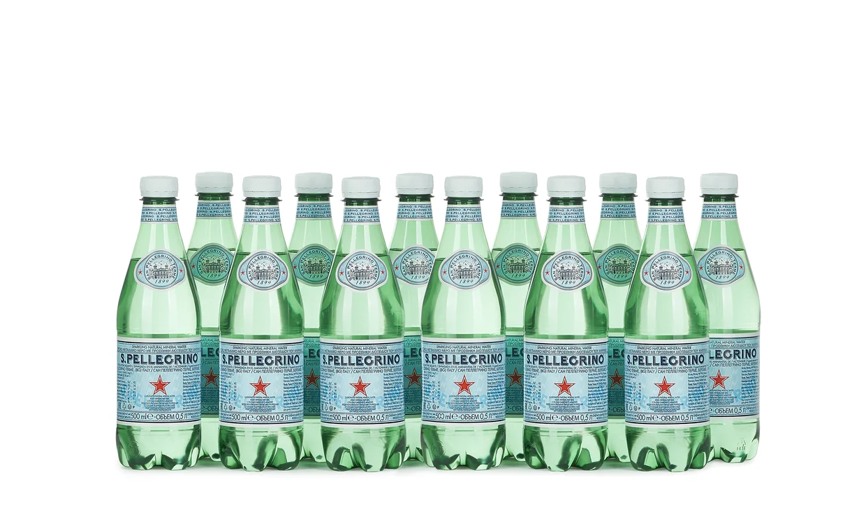 Набор вина - Ящик воды San Pellegrino 0.5 л, 12 бутылок воды по 0,5 л