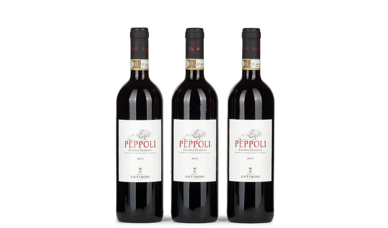 Набор вина - Три кьянти Antinori Peppoli, 3 бутылки красного