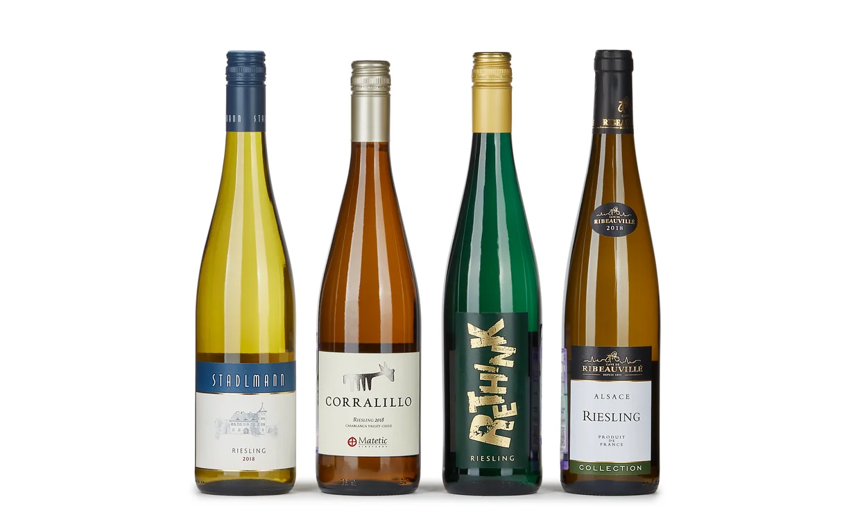 Набор вина - Рислинги , 4 бутылки белого