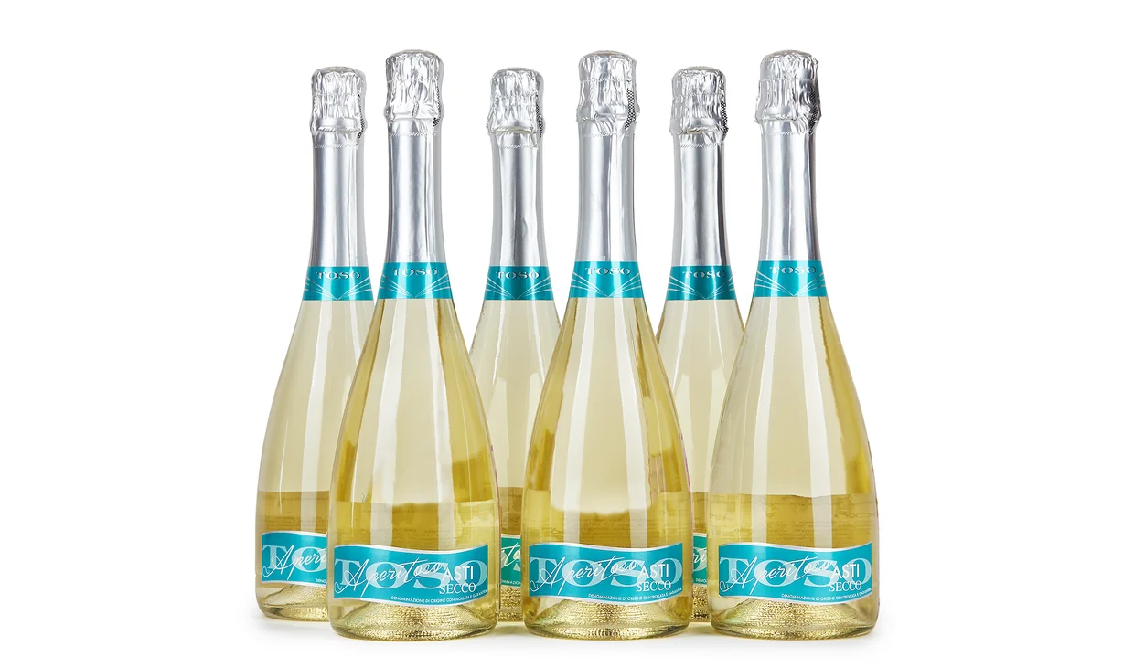 Набор вина - Ящик игристого Toso Asti Secco, 6 бутылок игристого