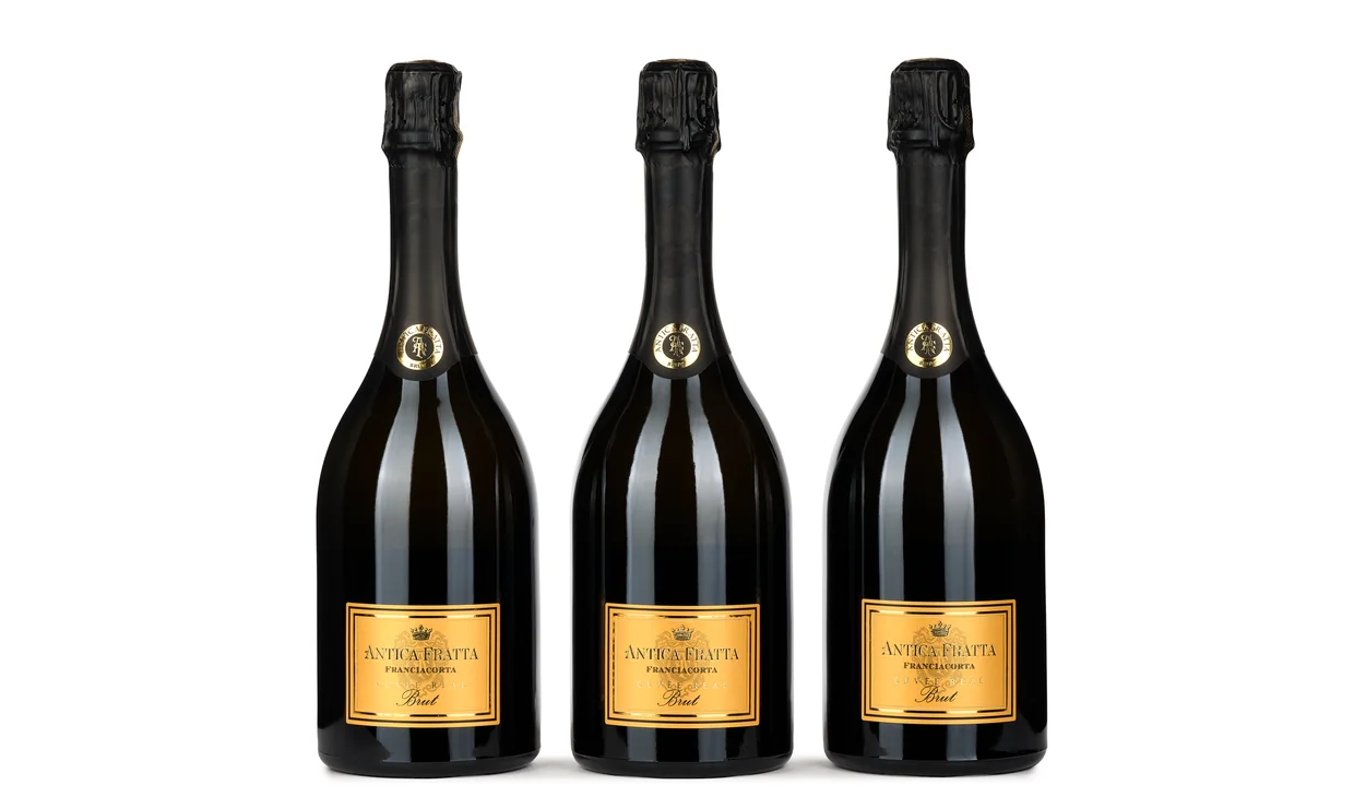 Набор вина - Запас франчакорты Antica Fratta Cuvee Real Brut, 3 бутылки игристого 