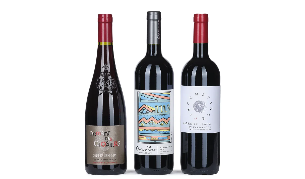 Набор вина - Каберне-фран, 3 бутылки красного