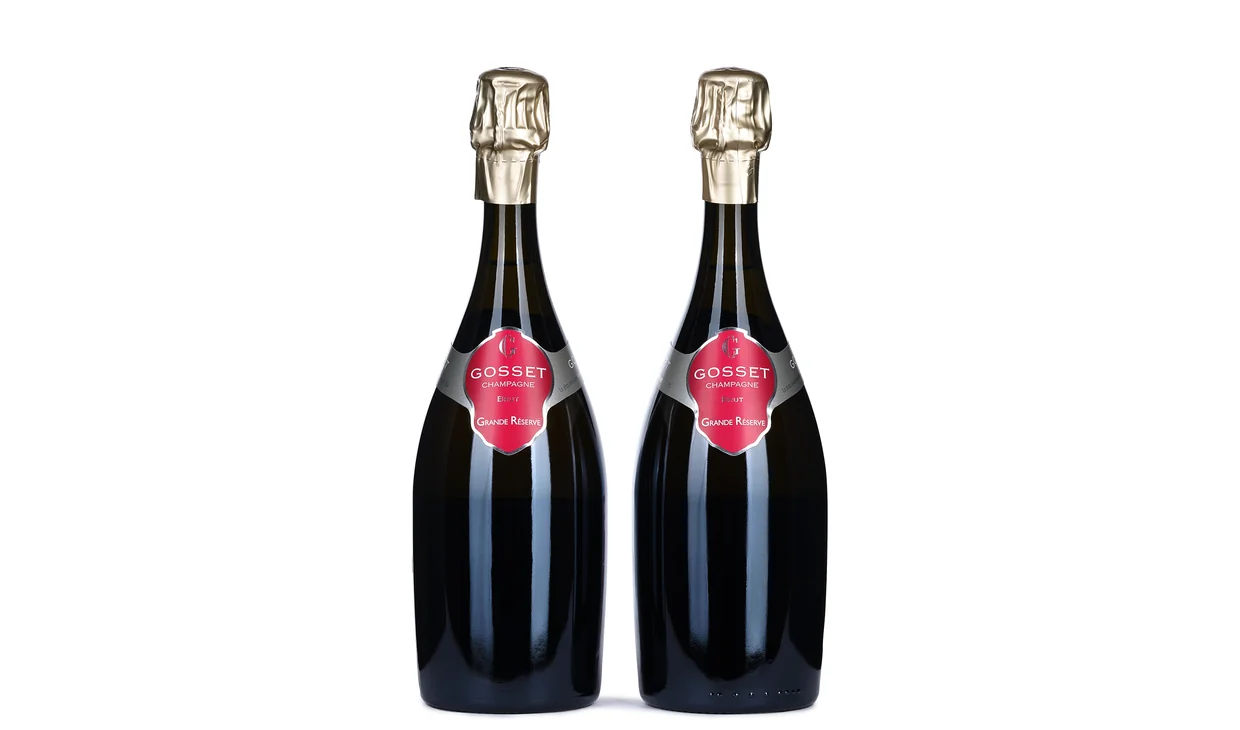 Набор вина - Пара шампанского Gosset Grande Reserve Brut, 2 бутылки игристого