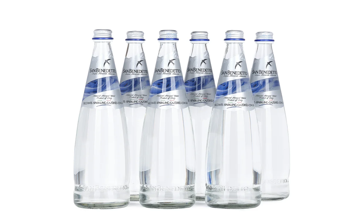 Набор вина - Ящик воды San Benedetto Sparkling, 6 бутылок воды по 750 мл