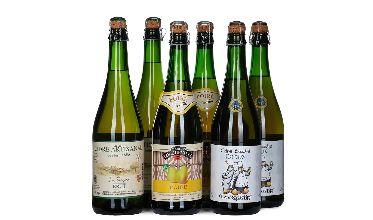 Набор вина - Сидры, 6 бутылок сидра 