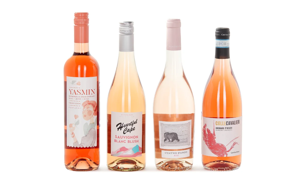 Набор вина - Drink pink, 4 бутылки розового