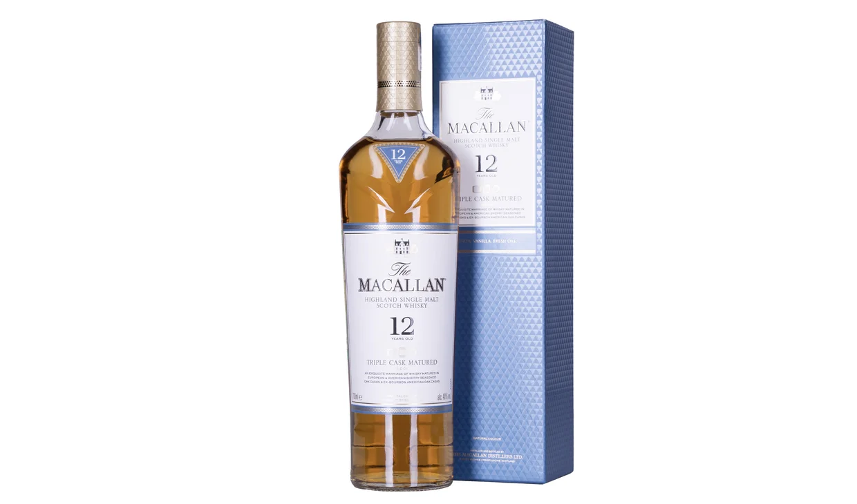 Набор вина - Виски Macallan Triple Cask 12 years, 1 бутылка виски