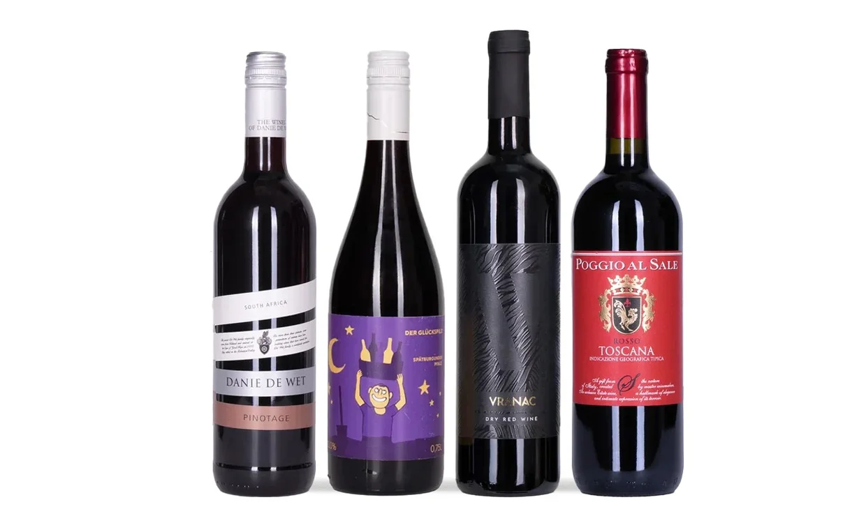 Набор вина - Обаятельные красные, 4 бутылки красного