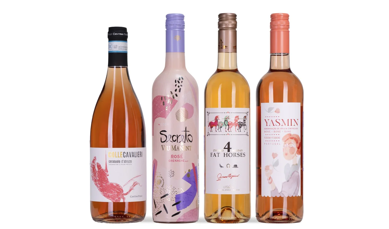 Набор вина - Drink pink, 4 бутылки розового