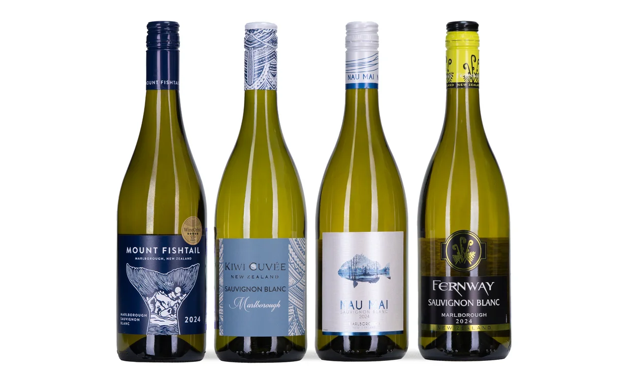 Набор вина - Новозеландские совиньоны, 4 бутылки белого
