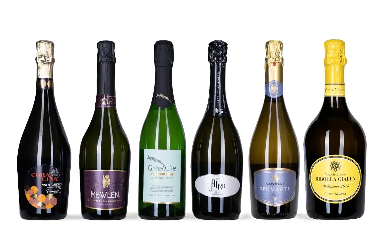 Набор вина - Пузырьки, 6 бутылок игристого