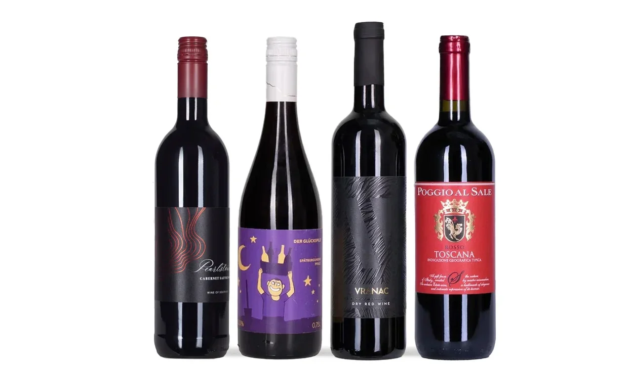 Набор вина - Обаятельные красные, 4 бутылки красного