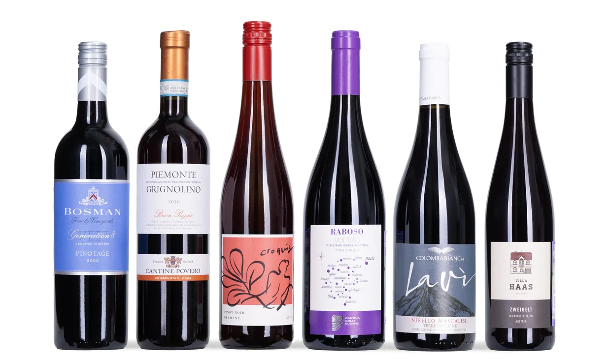 Набор вина - Снегири, 6 бутылок красного