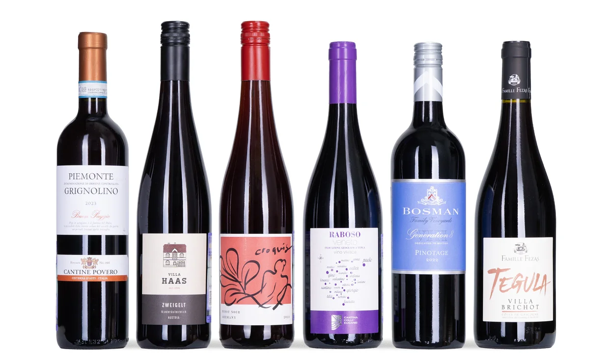 Набор вина - Снегири, 6 бутылок красного