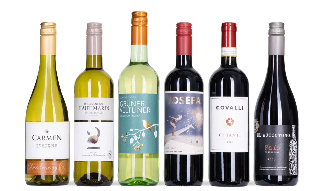 Набор вина - Я надену все лучшее сразу, По 3 бутылки белого и красного