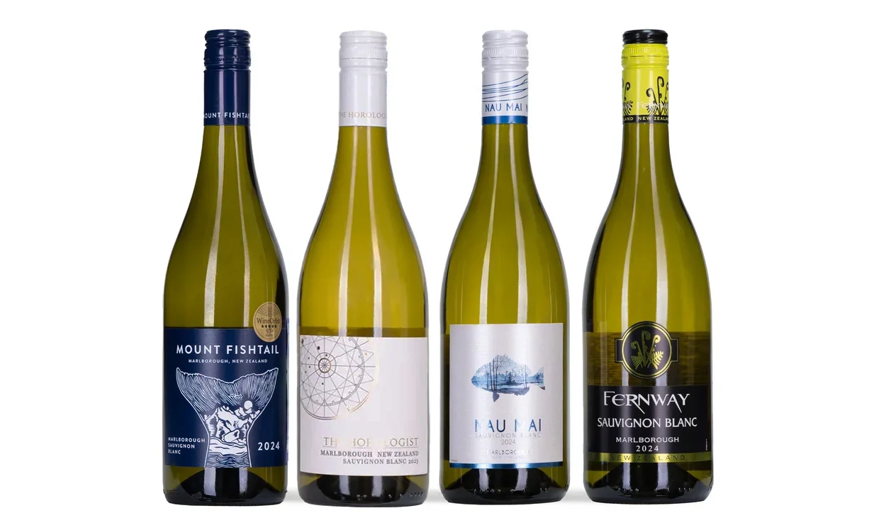 Набор вина - Новозеландские совиньоны, 4 бутылки белого