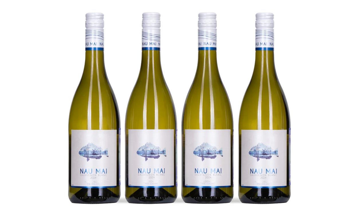 Набор вина - Антистрессовый новозеландский совиньон, 4 бутылки белого