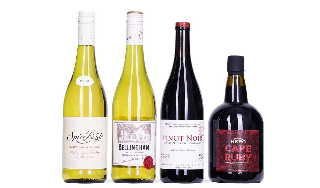 Набор вина - Выбор редакции: январь, По бутылке красного и крепленого и 2 бутылки белого