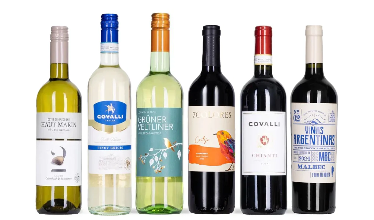 Набор вина - Я надену все лучшее сразу, По 3 бутылки белого и красного