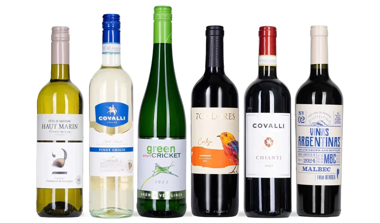 Набор вина - Я надену все лучшее сразу, По 3 бутылки белого и красного