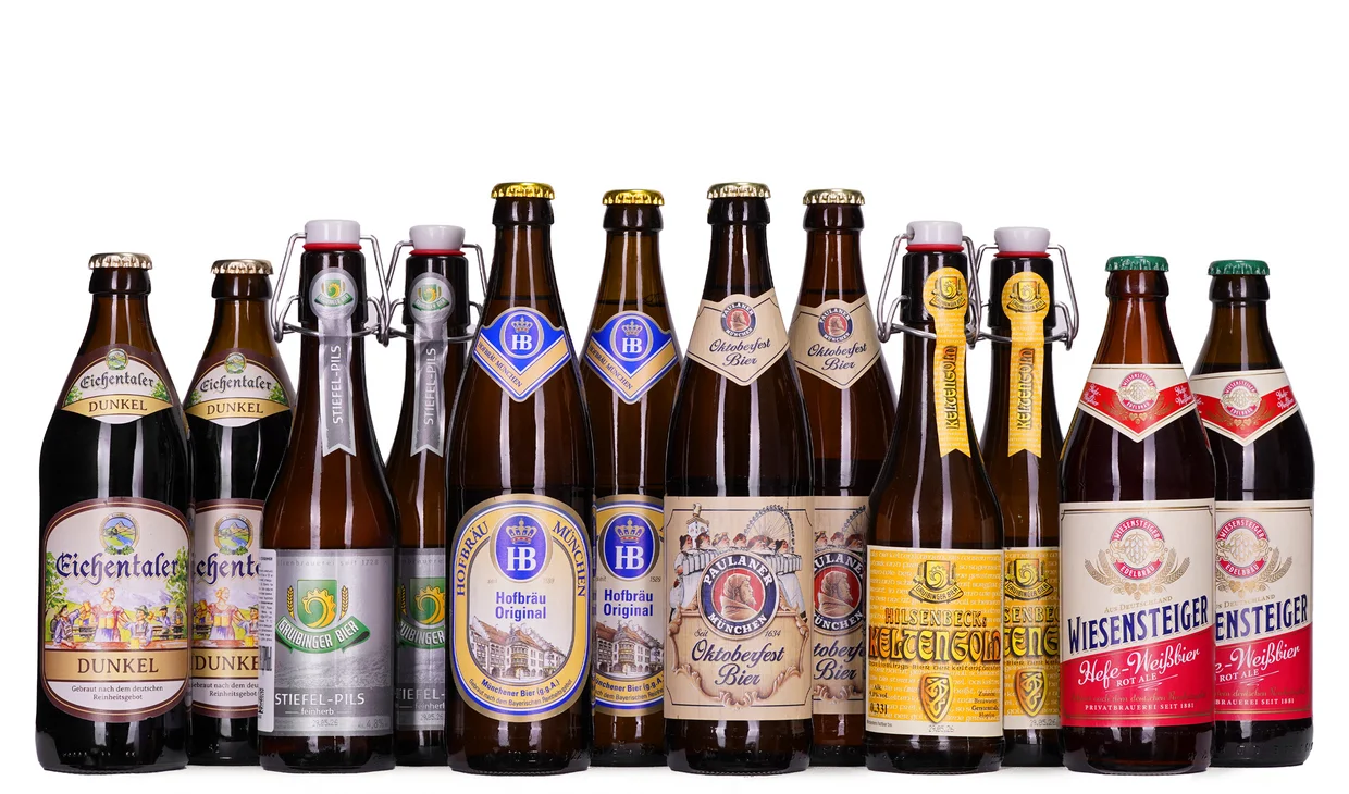 Набор вина - Баварская дюжина, 6 разных пив по 2 бутылки каждого