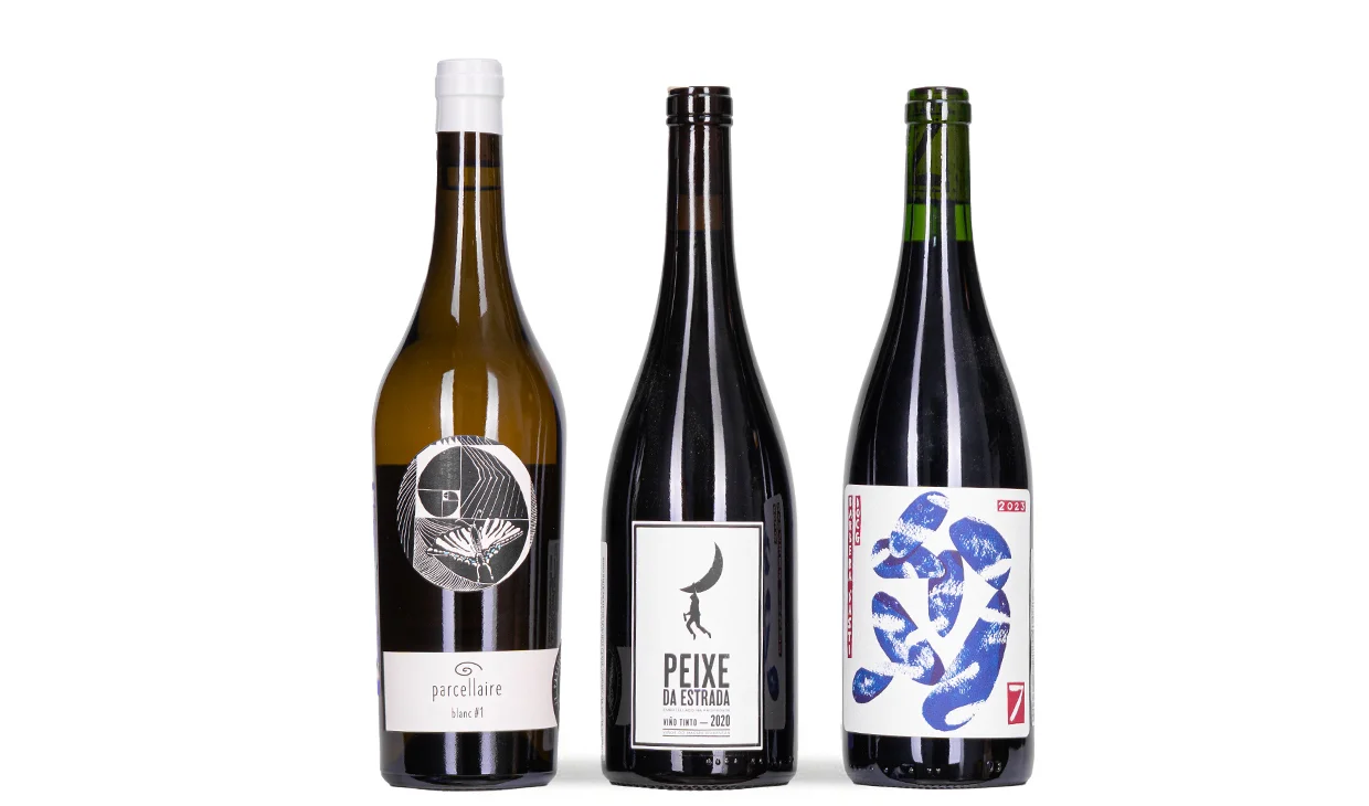 Набор вина - Натуралы, 1 бутылка белого и 2 бутылки красного