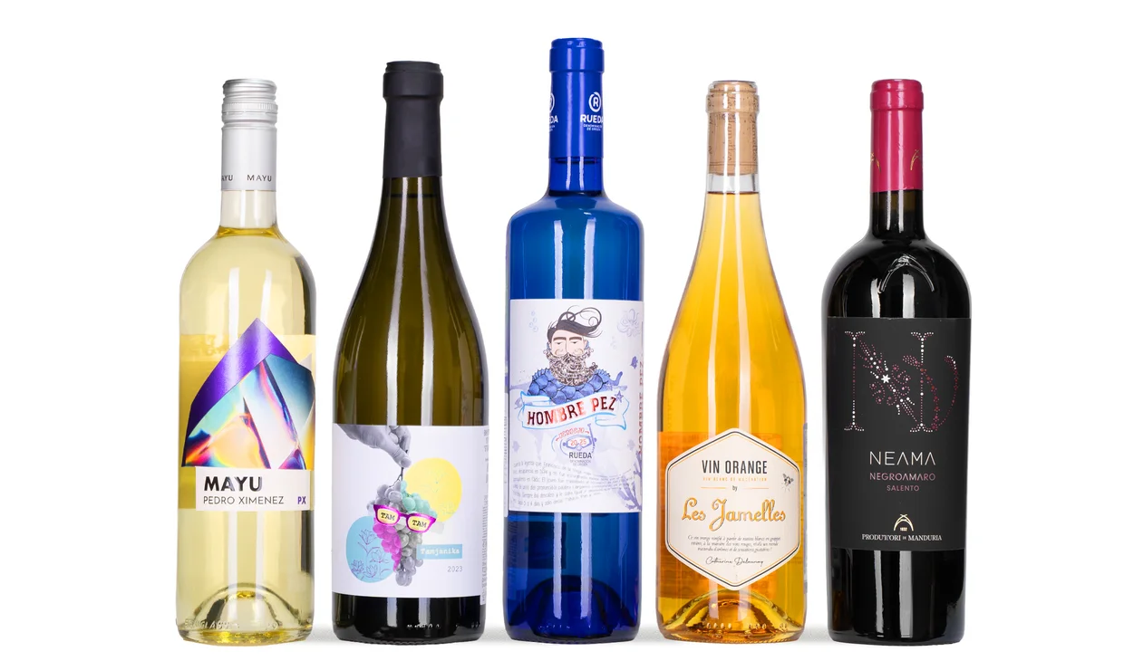 Набор вина - Парад планет, 3 бутылки белого, 1 красного и 1 оранж