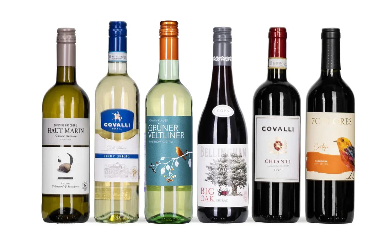 Набор вина - Я надену все лучшее сразу, По 3 бутылки белого и красного