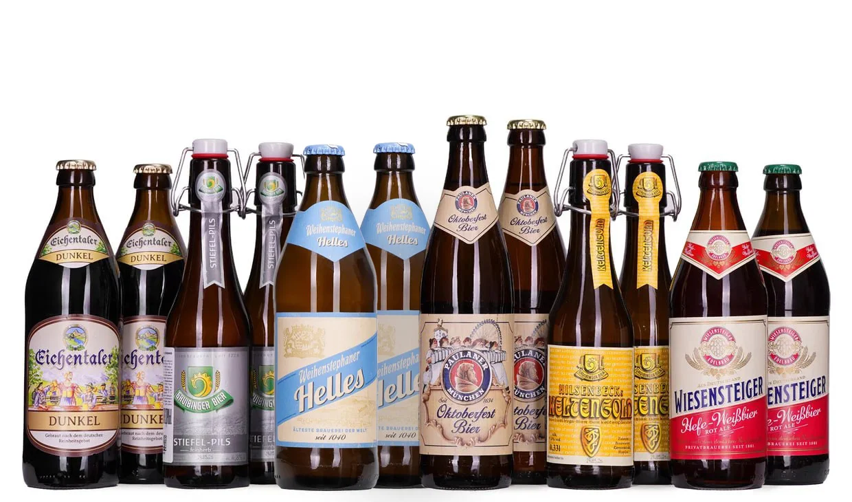 Набор вина - Баварская дюжина, 6 разных пив по 2 бутылки каждого