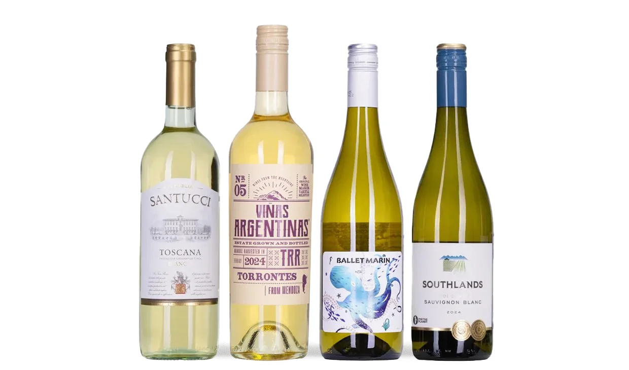 Набор вина - Белые без заморочек, 4 бутылки белого