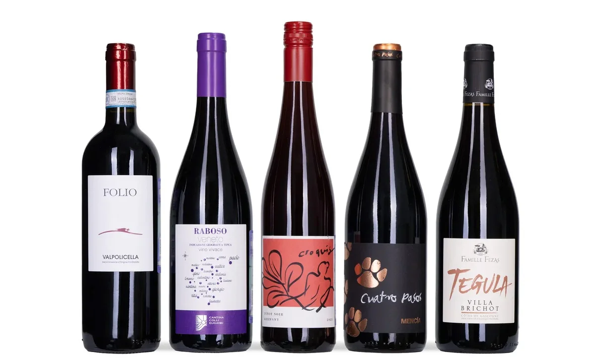 Набор вина - Первоцветы, 5 бутылок красного