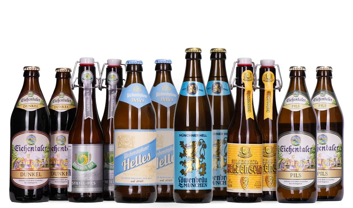 Набор вина - Баварская дюжина, 6 разных пив по 2 бутылки каждого