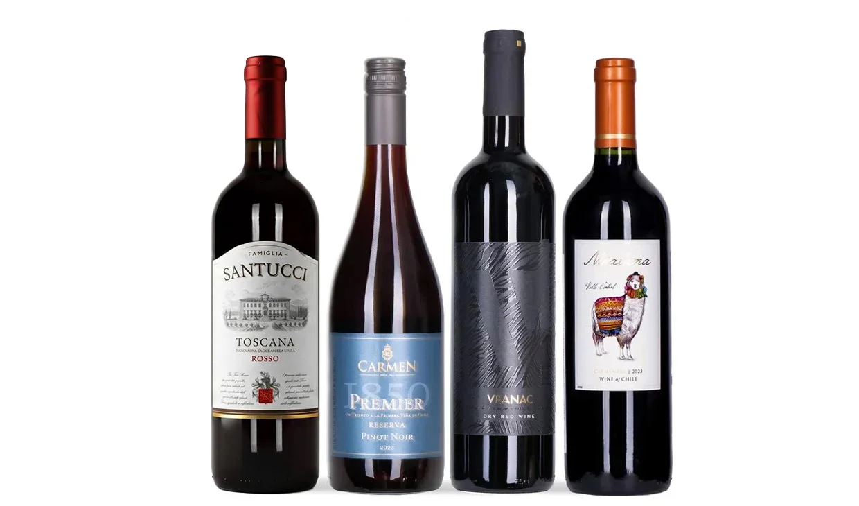 Набор вина - Обаятельные красные, 4 бутылки красного