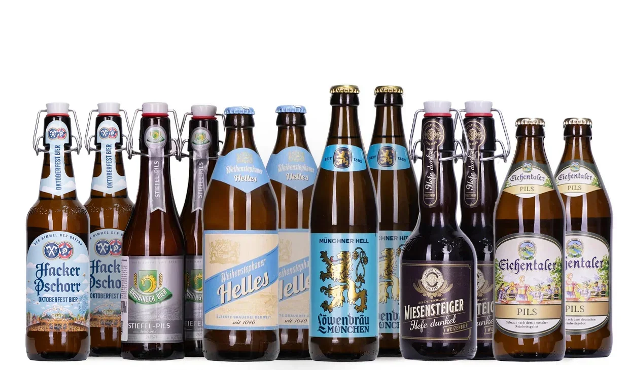 Набор вина - Баварская дюжина, 6 разных пив по 2 бутылки каждого