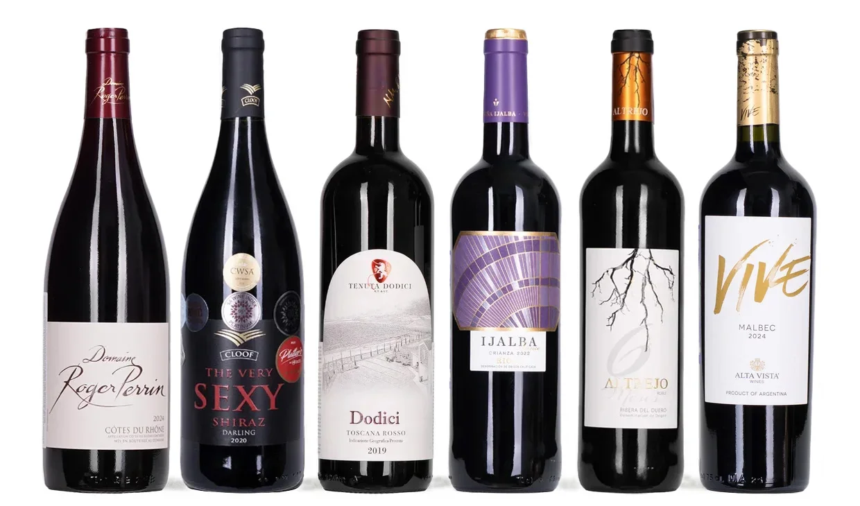 Набор вина - Безупречная репутация, 6 бутылок красного