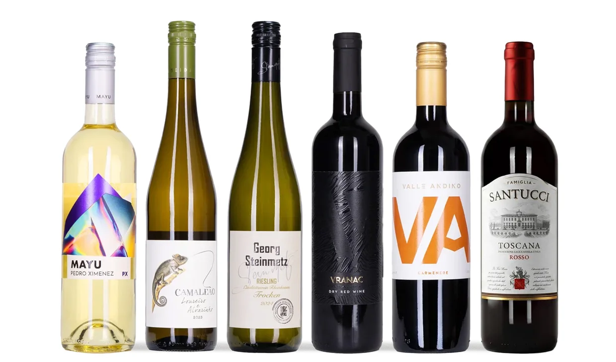 Набор вина - Шесть пятниц на неделе, По 3 бутылки белого и красного