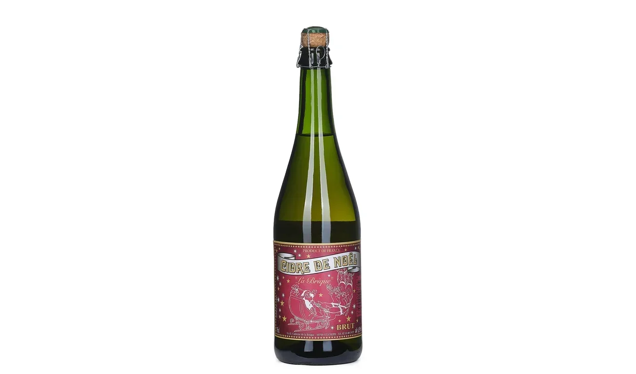 Набор вина - Cidrerie De La Brique Cidre de Noel Brut, 1 бутылка сидра