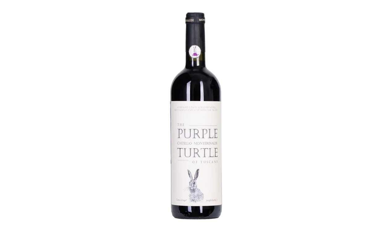 Набор вина - Castello Monterinaldi Purple Turtle Rosso di Toscana IGT, 1 бутылка красного