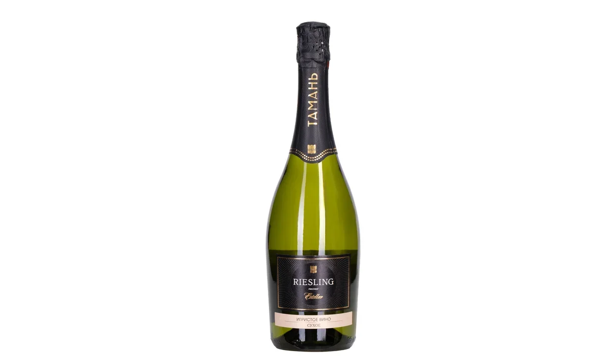 Набор вина - Таманская Винная Компания Кубань Estellar Riesling, 1 бутылка игристого
